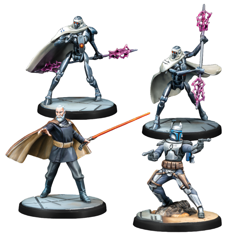 Shatterpoint: Twice the Pride: Count Dooku Squad Pack Contents
