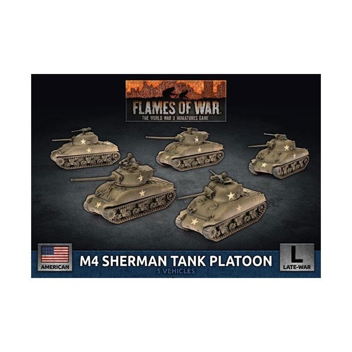 Flames of War M4 Sherman Tank Platoon
