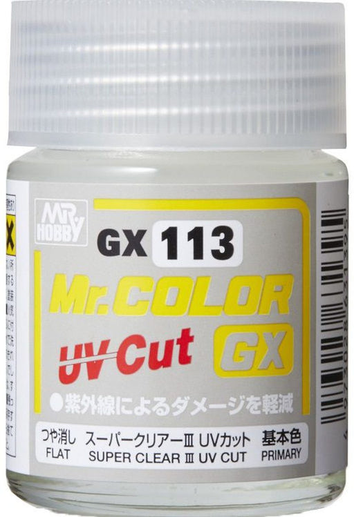 Mr.Color GX SUPER CLEAR III UV Cut Flat GX113 - 18ml