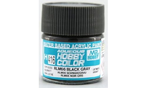 Mr. Hobby Aqueous Hobby Color RLM66 Black Gray (Semi-Gloss)