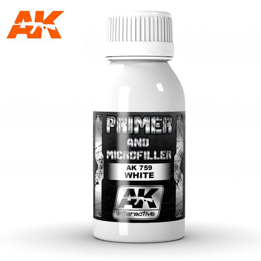 AK Interactive - Primer and Microfiller - White