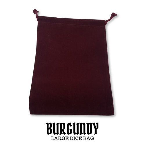 Chessex Suedecloth Dice Bag: Burgundy