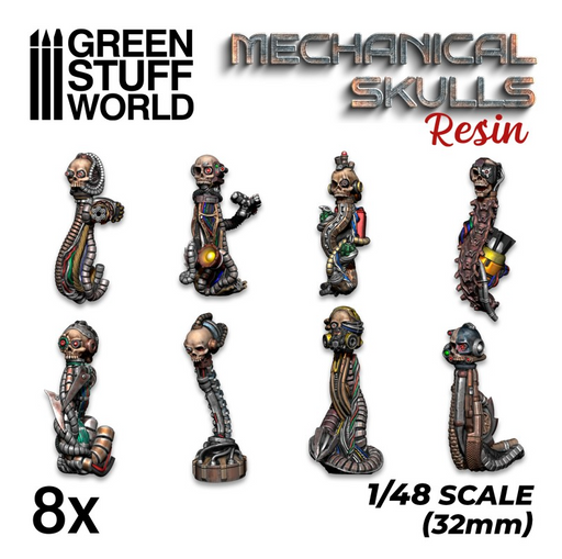 Resin Mechanical Skulls