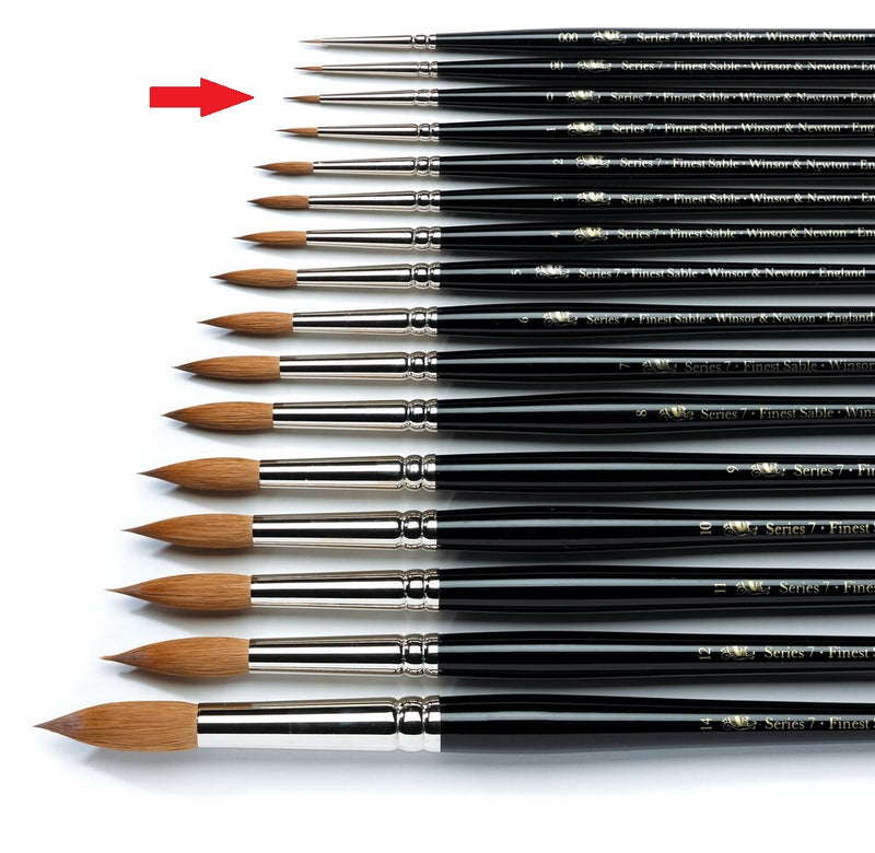 Winsor & Newton Series 7 Finest Sable Brushes: Size 0