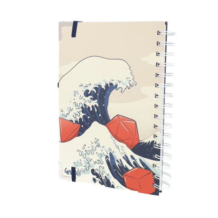 GlassStaff Deluxe Notebook - Great Wave of Dice