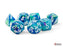 Chessex Mega-hedral 7-Die Set - Waterlily/White Festive