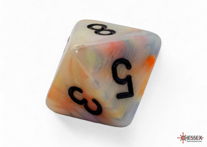 Chessex Mega-hedral 7-Die Set - Circus/Black Festive