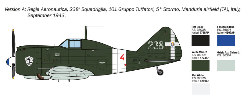 Italeri Reggiane Re.2002 Ariete 1:72