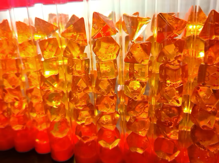 Food Pawn Jelly Polyhedral  Dice - Dice and fire