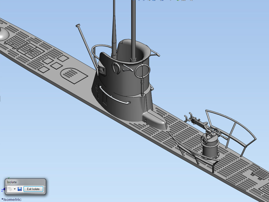 U-Boat Type IIB (1939), German Submarine 1:144