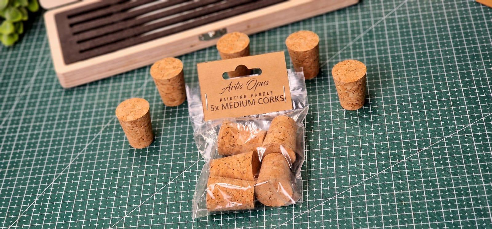 Artis Opus Painting Handle Corks - Medium (Duck) x5