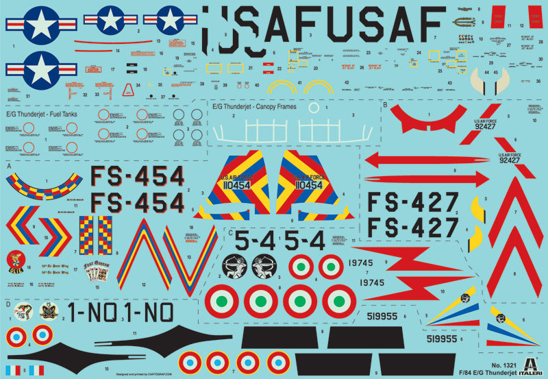 Italeri F-84 E/G Thunderjet (1:72)