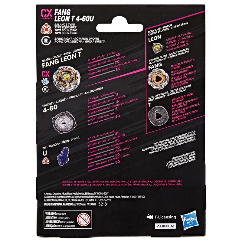 Beyblade X - Fang Leon T 4-60U CX Starter Pack