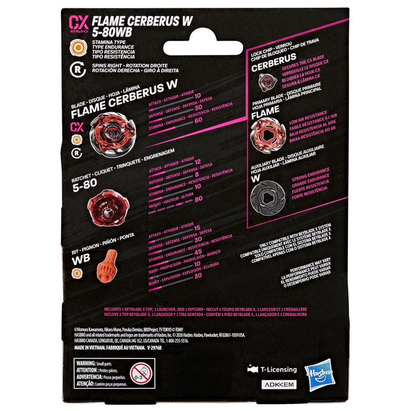 Beyblade X - Flame Cerberus W 5-80WB CX Starter Pack