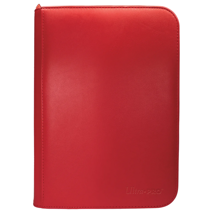 Ultra Pro - Vivid 4-Pocket Zippered PRO-Binder - Red