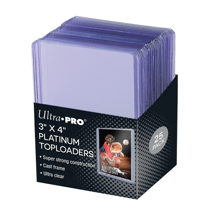 Ultra Pro - 3" x 4" Ultra Clear Platinum Toploaders (25ct)