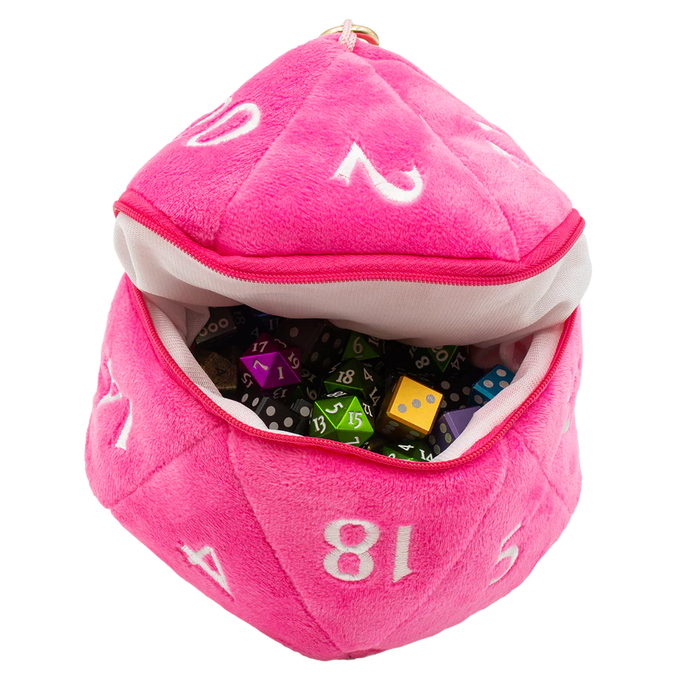 Ultra Pro Plush Dice Bag - Hot Pink