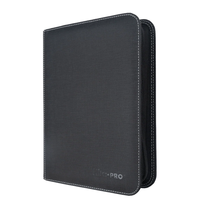 Ultra Pro - 4-Pocket Toploader Zippered Premium PRO-Binder - Black