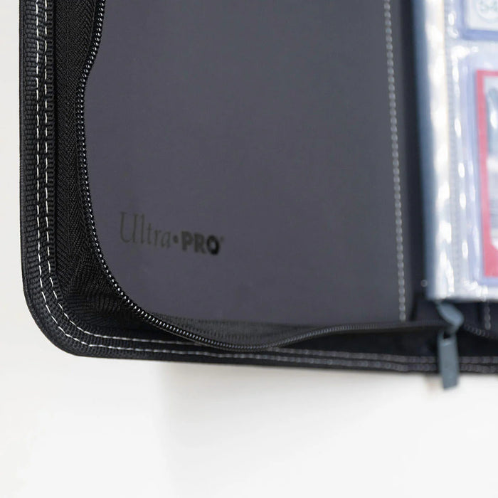 Ultra Pro - 4-Pocket Toploader Zippered Premium PRO-Binder - Black