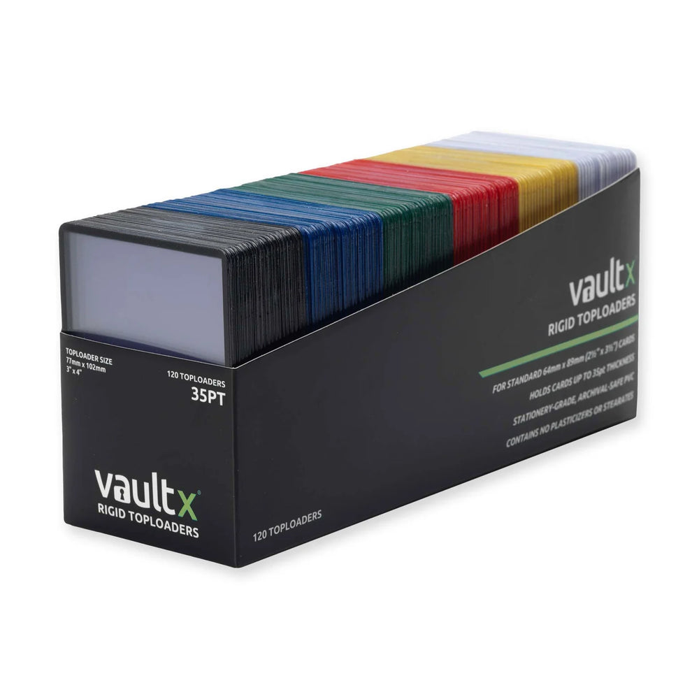 Vault X Seamless Rigid Toploaders 3" x 4" (Colours) - 120 Pack