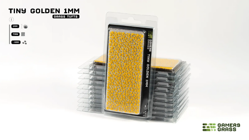 GamersGrass Static Grass Tufts - Tiny Golden 1mm