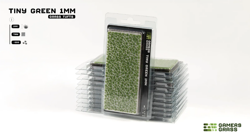 GamersGrass Static Grass Tufts - Tiny Green 1mm
