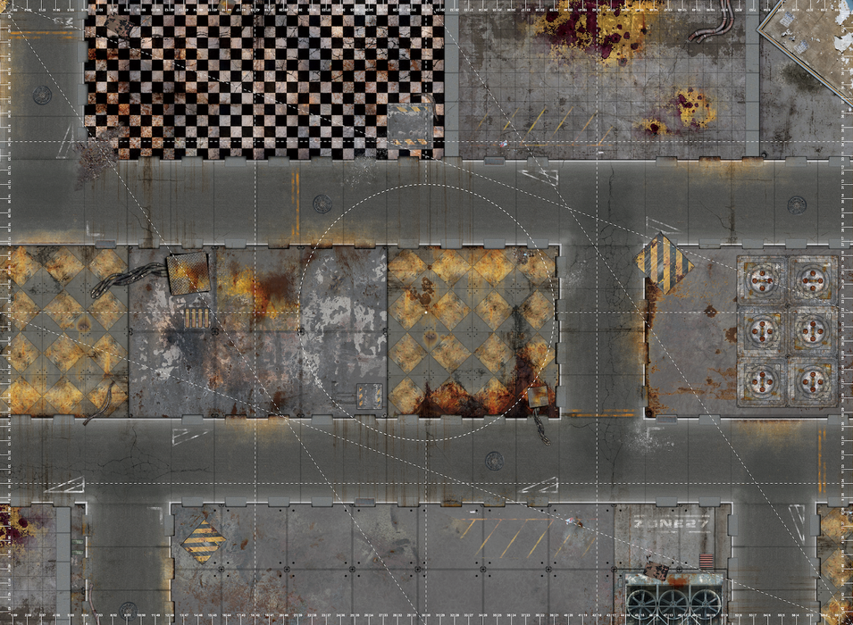 44"x60" Double sided G-Mat: Competitive Quarantine and Fallout Zone