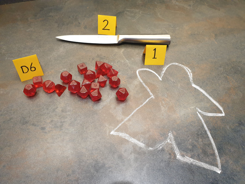 Food Pawn Jelly Polyhedral  Dice - Die Die Die!