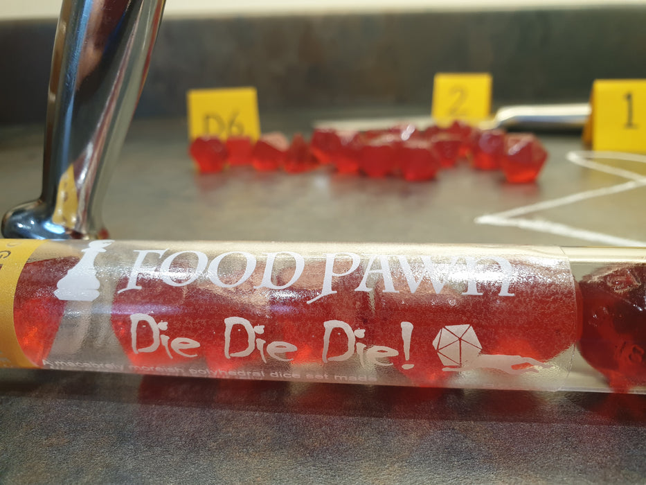 Food Pawn Jelly Polyhedral  Dice - Die Die Die!