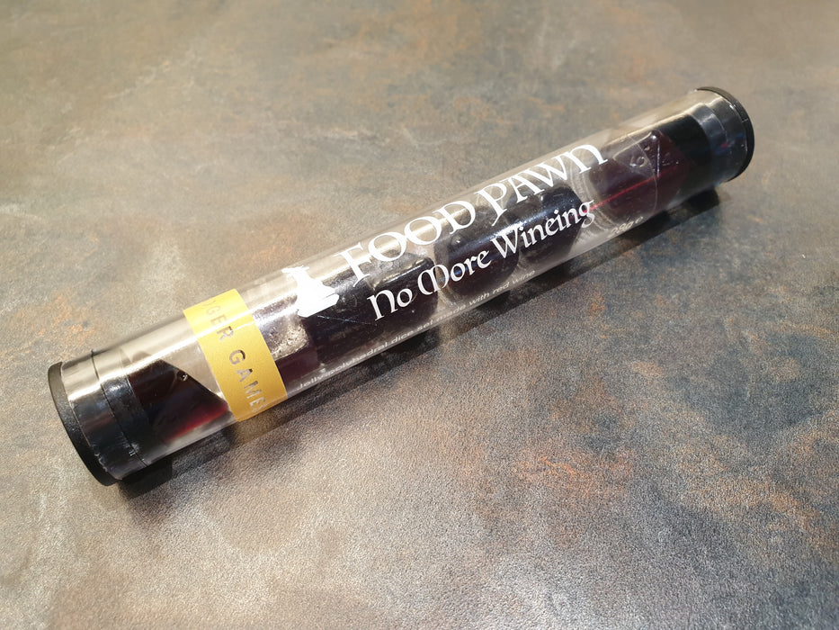 Food Pawn Jelly Polyhedral  Dice - No More Wineing