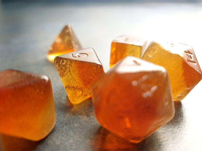 Food Pawn Jelly Polyhedral  Dice - Roll-a-Cola