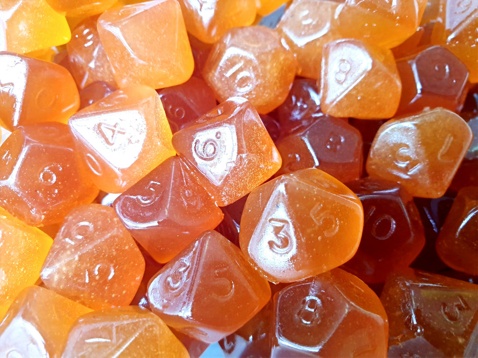 Food Pawn Jelly Polyhedral  Dice - Forbidden Candy