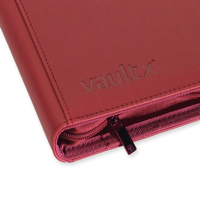 Vault X 4-Pocket Exo-Tec Zip Binder - Metallic Red