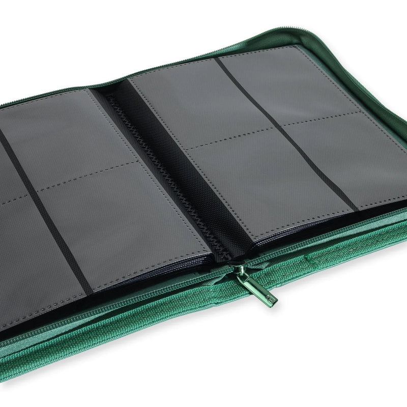 Vault X 4-Pocket Exo-Tec Zip Binder - Metallic Green