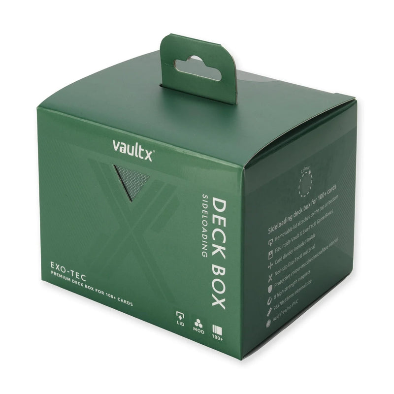 Vault X Exo-Tec Sideloading Deck Box 100+ - Metallic Green