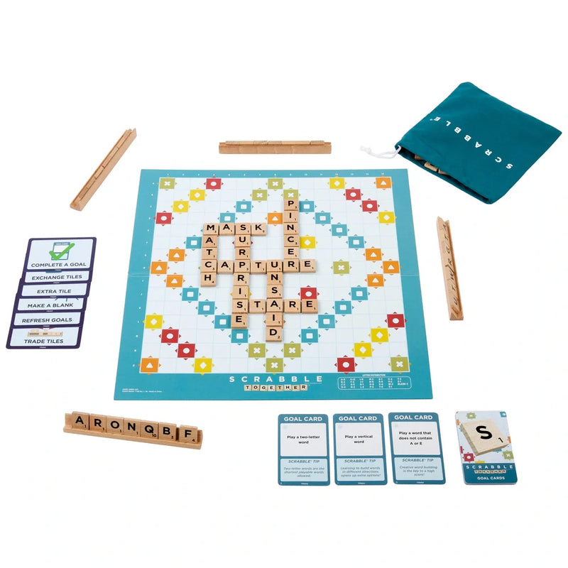Scrabble (Wood Refresh) - 2 Games in 1!
