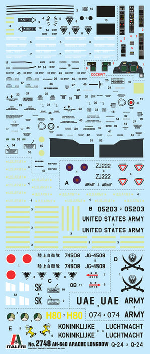 Italeri AH-64D Apache Longbow 1:48