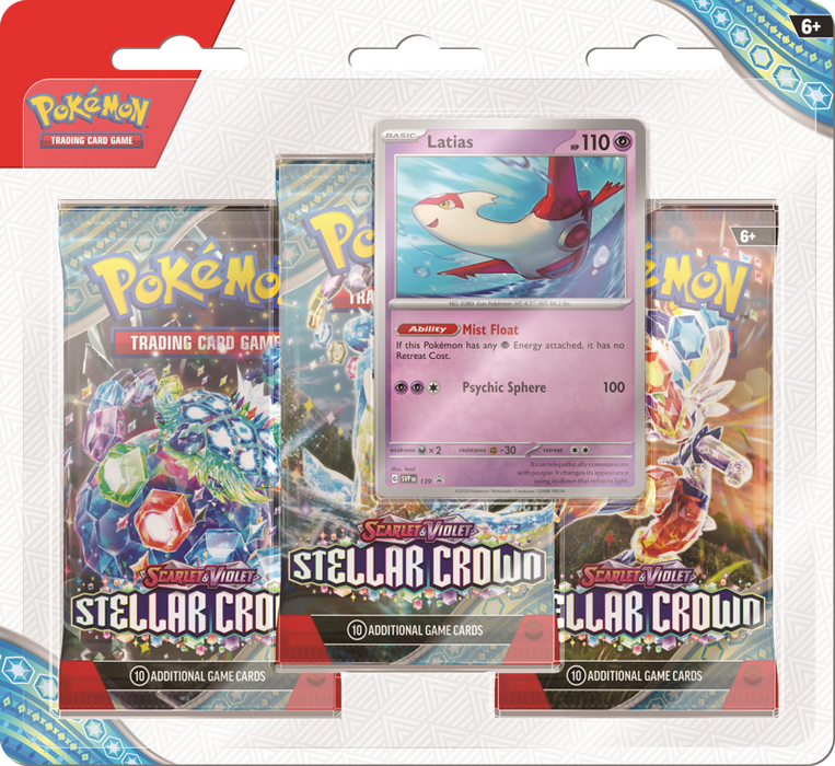 Pokémon TCG: Scarlet & Violet 7 Stellar Crown Booster 3 Pack