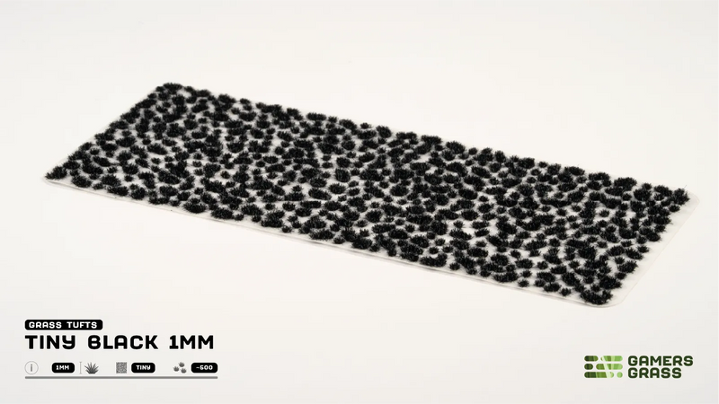 GamersGrass Static Grass Tufts - Tiny Black 1mm