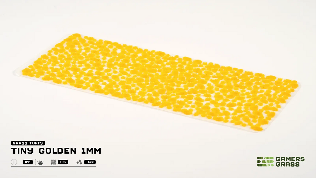 GamersGrass Static Grass Tufts - Tiny Golden 1mm