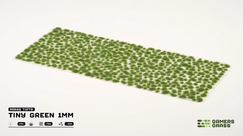 GamersGrass Static Grass Tufts - Tiny Green 1mm