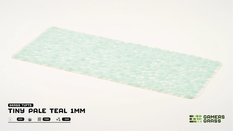 GamersGrass Static Grass Tufts - Tiny Pale Teal 1mm