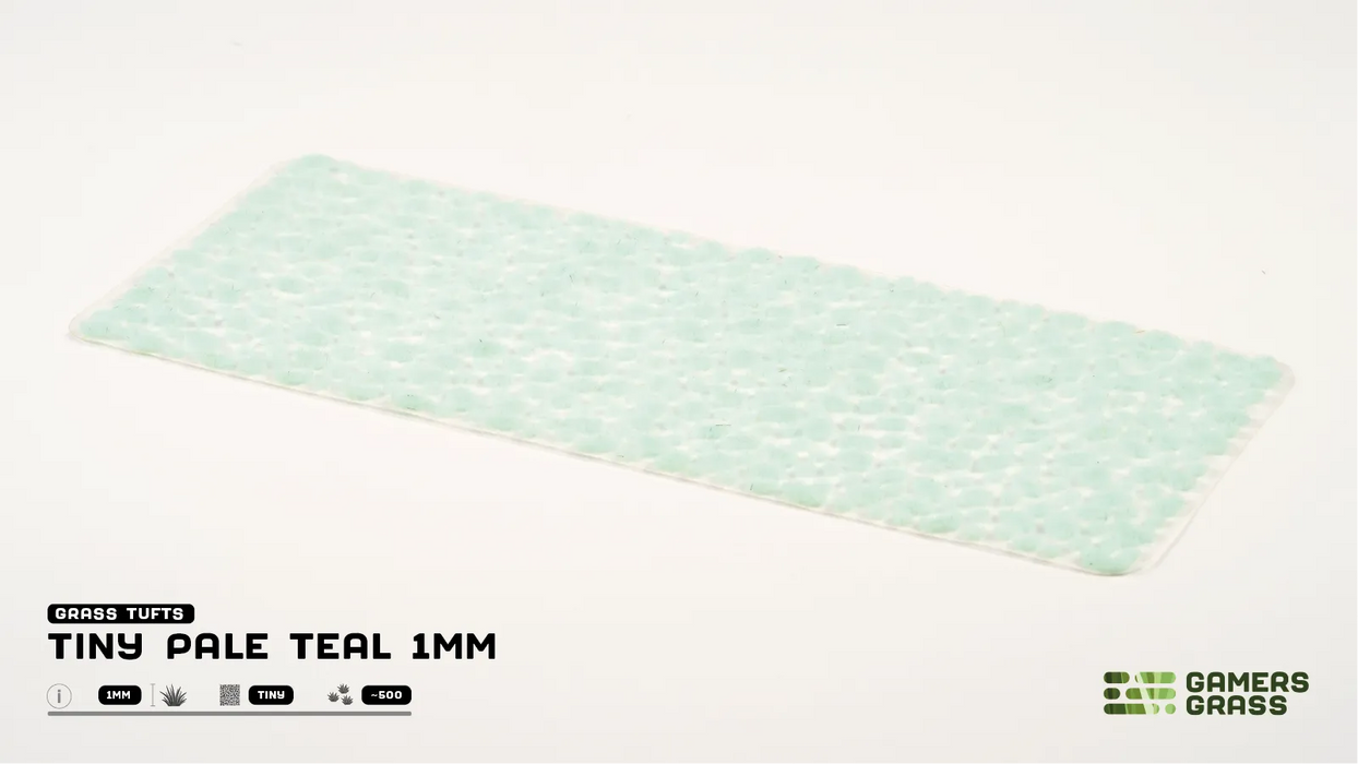 GamersGrass Static Grass Tufts - Tiny Pale Teal 1mm
