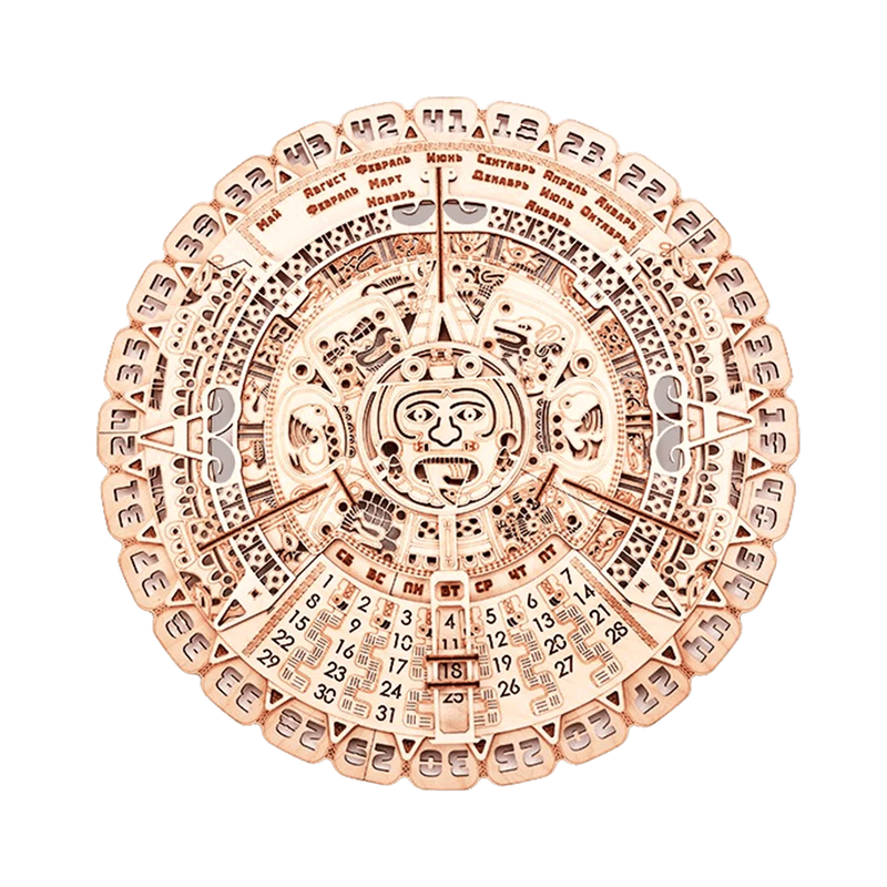 Wood Trick Mayan Calendar