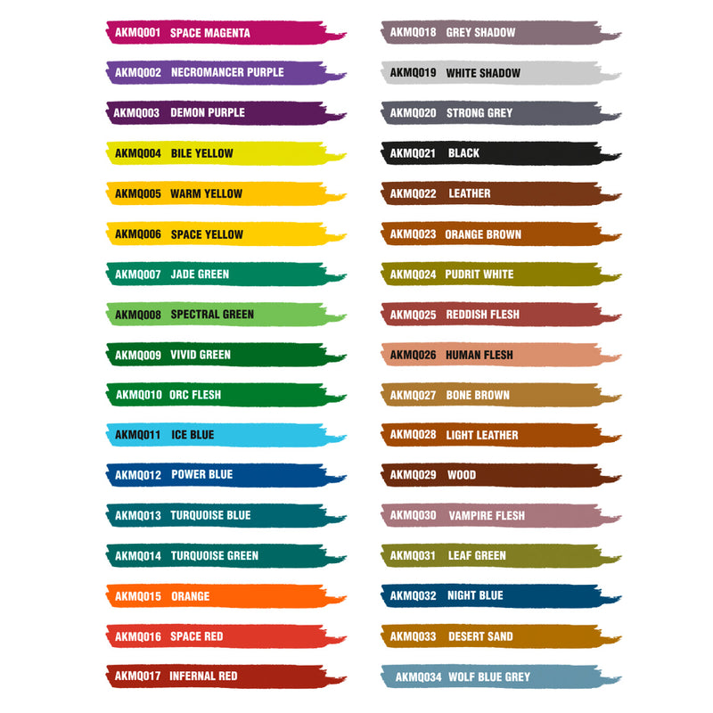 AK Interactive Quick Markers - Complete Set