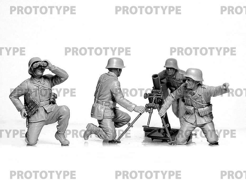 WW2 German Mortar GrW 34 with Crew 1:35