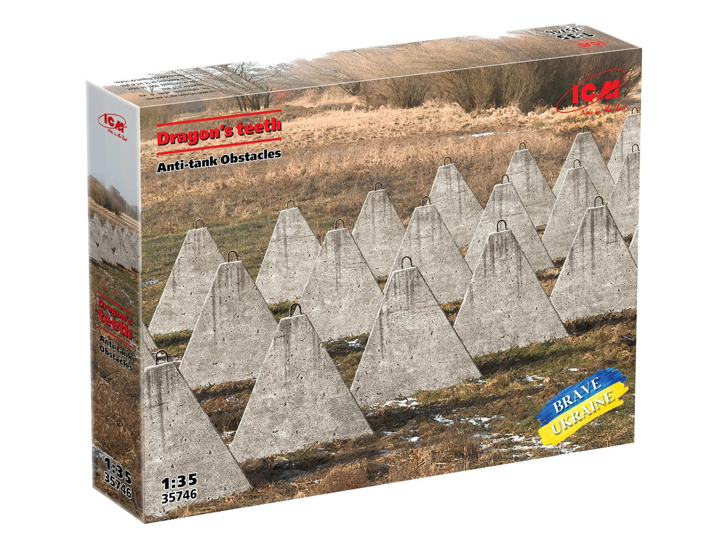 Dragon's Teeth Anti-Tank Obstacles 1:35