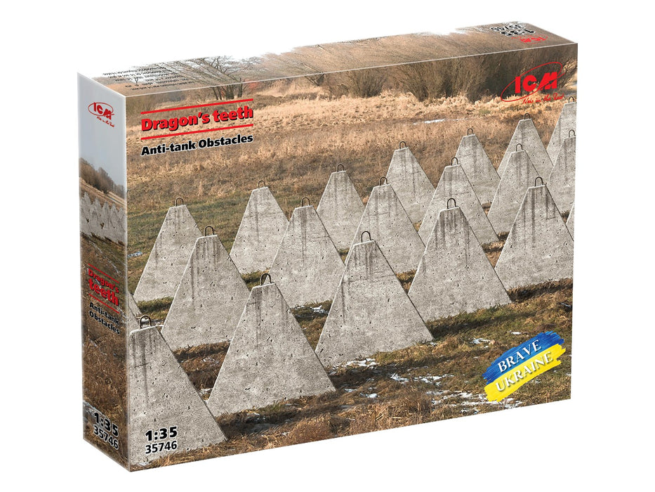 Dragon's Teeth Anti-Tank Obstacles 1:35