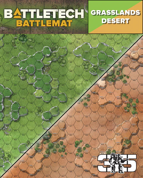 BattleTech: Neoprene Battlemat - Grasslands/Desert Base 36"x24"