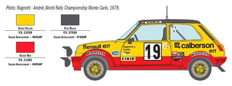 Italeri Renault R5 Alpine Rally 1:24